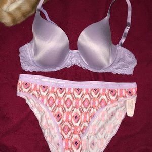 Bra from aerie 34B/ panty from Victoria’s Secret